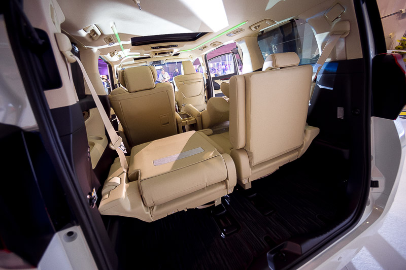The back seats can be folded down for more storage space.