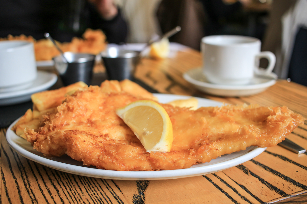 Try the English classic - fish and chips. Photo © JuliaT | Shutterstock