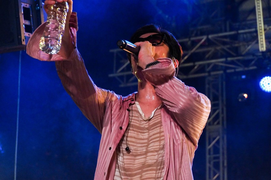EPIK HIGH delivered a wet and wild stage, taking delight in drenching the crowd with water. 