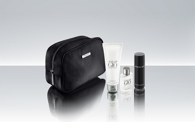 Male amenity kit for First Class passengers. Photo: Qatar Airways