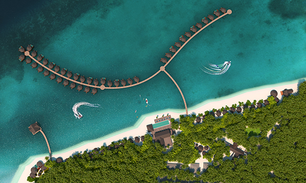 Mercure Maldives Kooddoo Resort rs- aerial view