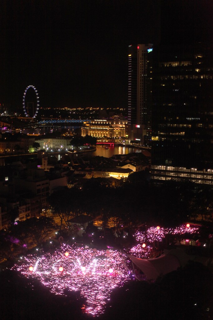 28000 people forming Pink Dot with a special LOVE note for Singapore