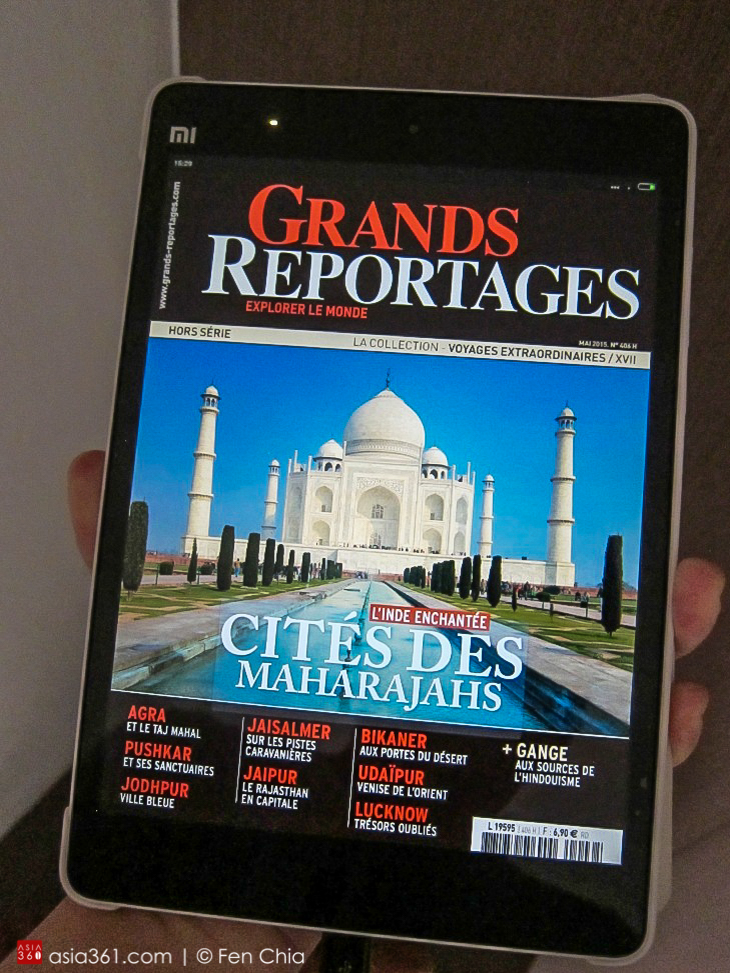 I downloaded many magazines with the PressReader app during my stay.