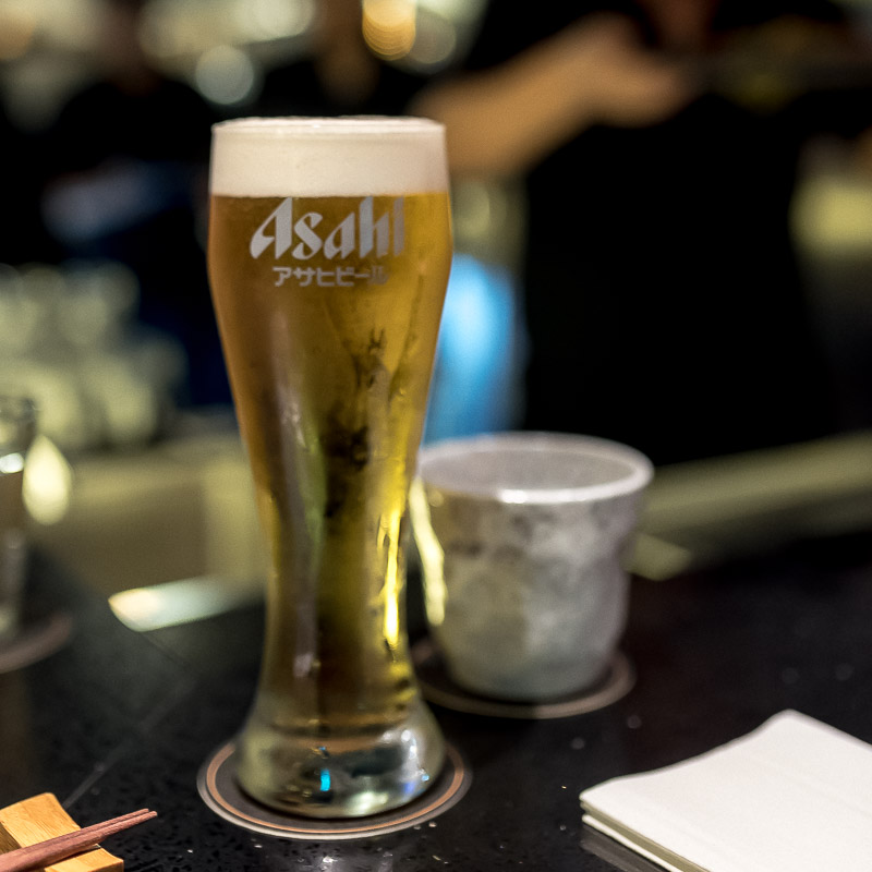 2 full pints of Asahi Super Dry tops off the value-for-money 4-course pairing menu. (Photo: Gel ST)