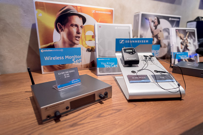 In addition to the ew D1, other Sennheiser products were also on display at The Berlin Bar. (Photo: Gel ST)