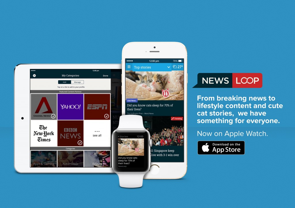 NewsLoop New Dashboard and Apple Watch