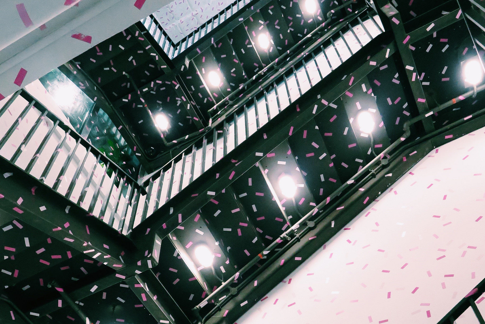 Confetti Stairs at Facebook Office