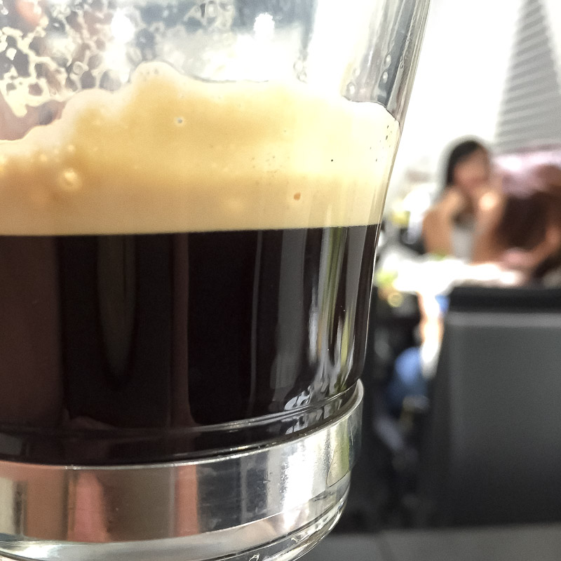A bold and dark shot of Ristretto Ardenza. Photo © Gel ST.