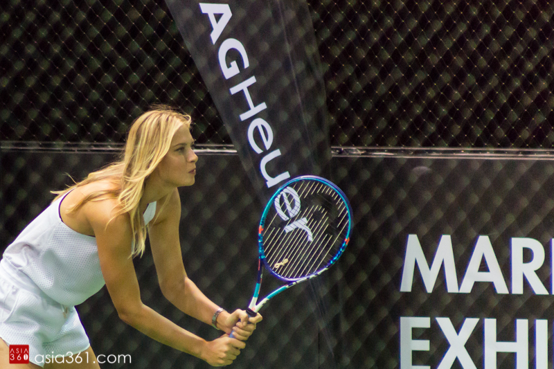 Maria Sharapova in action during the Maria Sharapova 