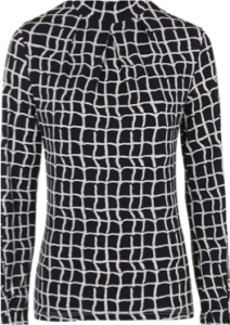 Checked Funnel Neck Top from Topshop, SGD69.90