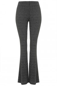 Jersey Ribbed Flare Trousers from Topshop, SGD 56.90