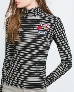 Top with Patches from Zara, SGD 39.90