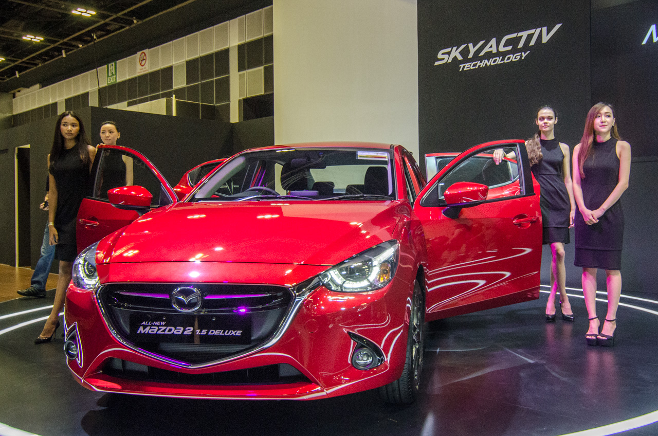 Unveiling the Mazda 2 sedan. Photo © Justin Teo.