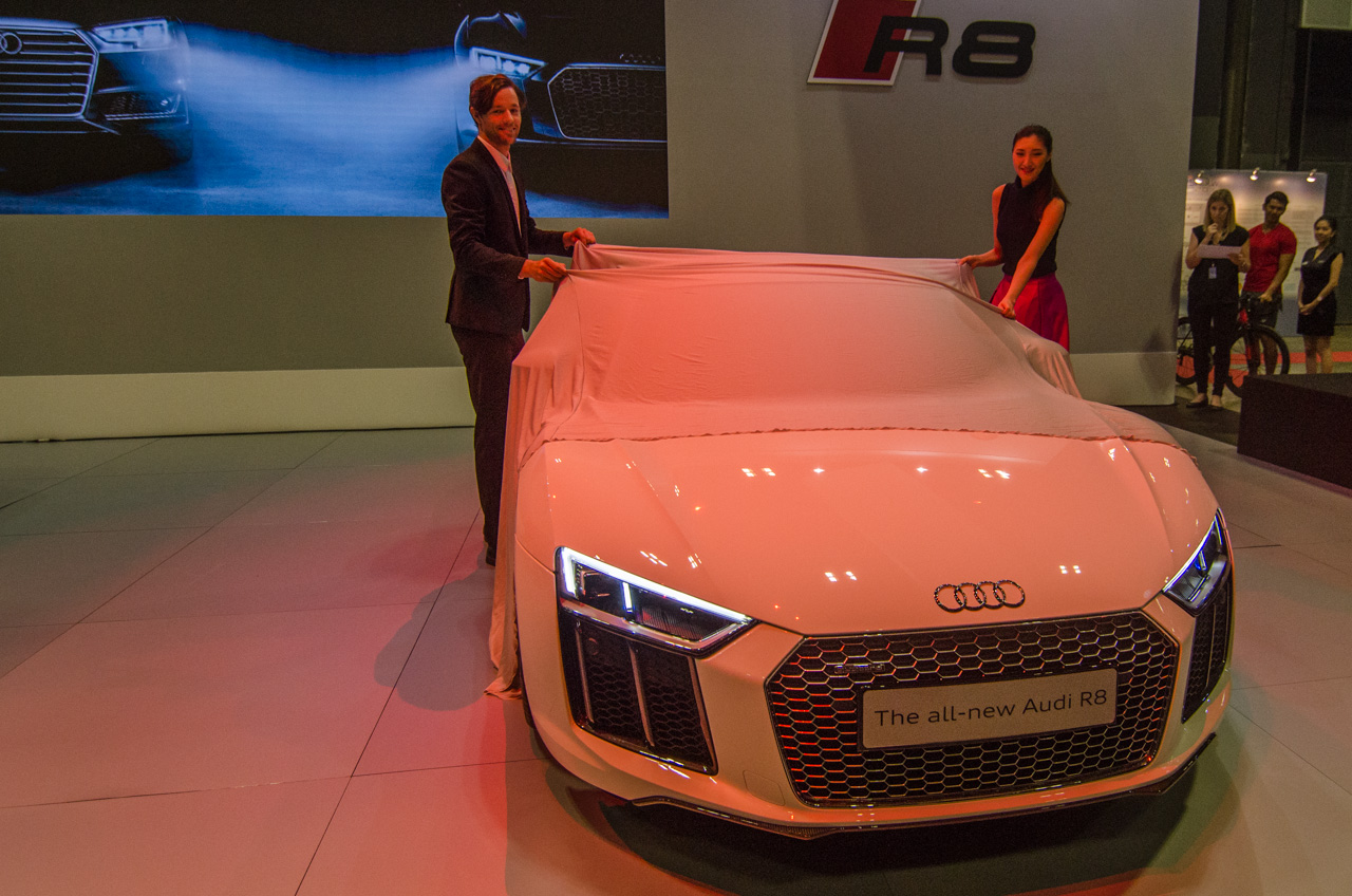 Unveiling the Audi R8. Photo © Justin Teo.