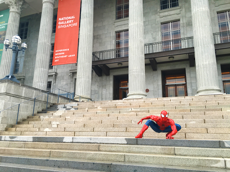 Spidey at National Gallery Singapore