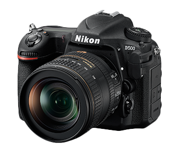 Nikon D500, with the 16 - 80mm VR kit lens. Photo courtesy of Nikon Singapore.