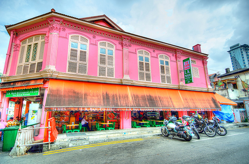 A typical shophouse in Little India. Photo © Singapore Tourism Board.