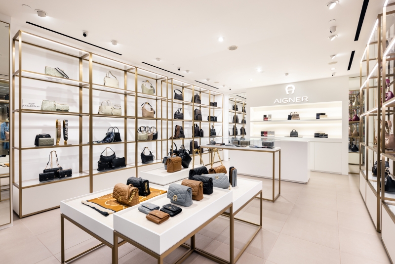 Aigner Reopens a Gilded-Toned Store at Paragon in Singapore - Asia 361