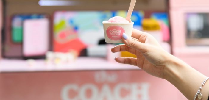 Coach sweetens launch of “The Coach Tabby Shop” with an ice cream pop-up van