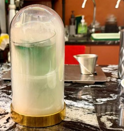 Water Cocktail infused with Maple Smoke